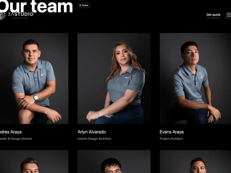 3A Studio team section
