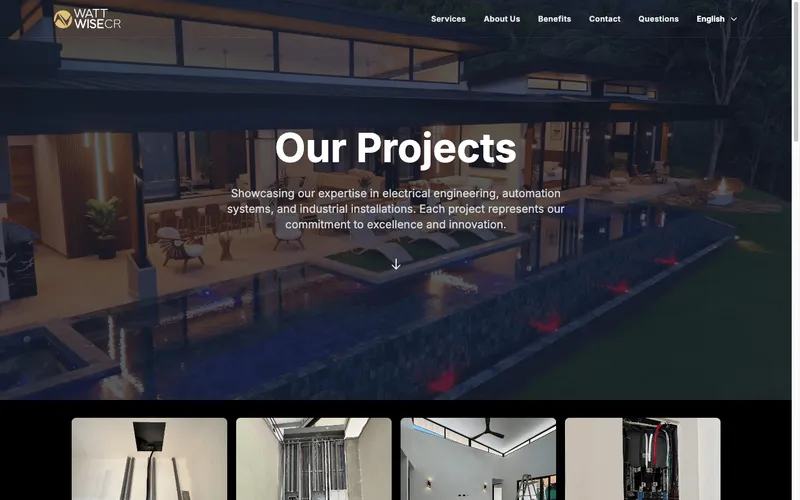 WattWise projects page hero