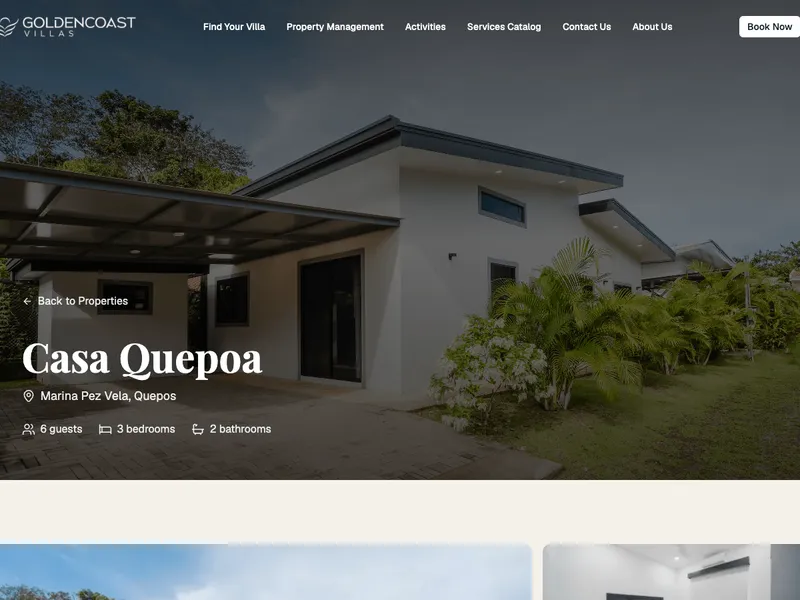 Golden Coast Villas villa detail page