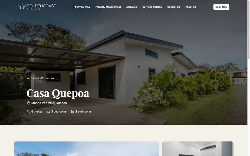 Golden Coast Villas villa detail page